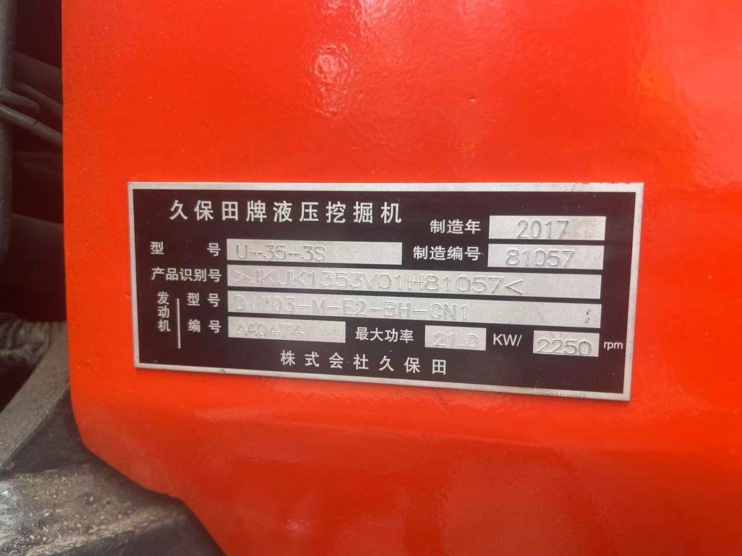 Kullanılmış mini kazıcı Kubota U35 kazıcı küçük makineler mini kullanılmış hendek kazıcı ikinci el mini kazıcı