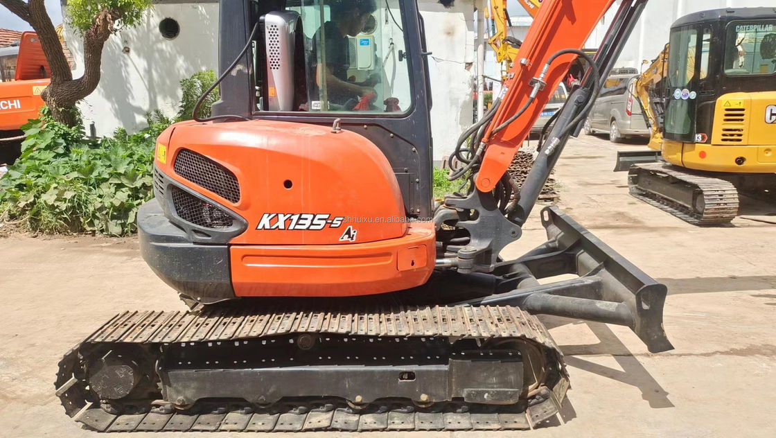 Kullanılmış mini kazıcı Kubota Kx135-5 kazıcı kullanılmış küçük makine kazıcı satılık ikinci el kazıcı
