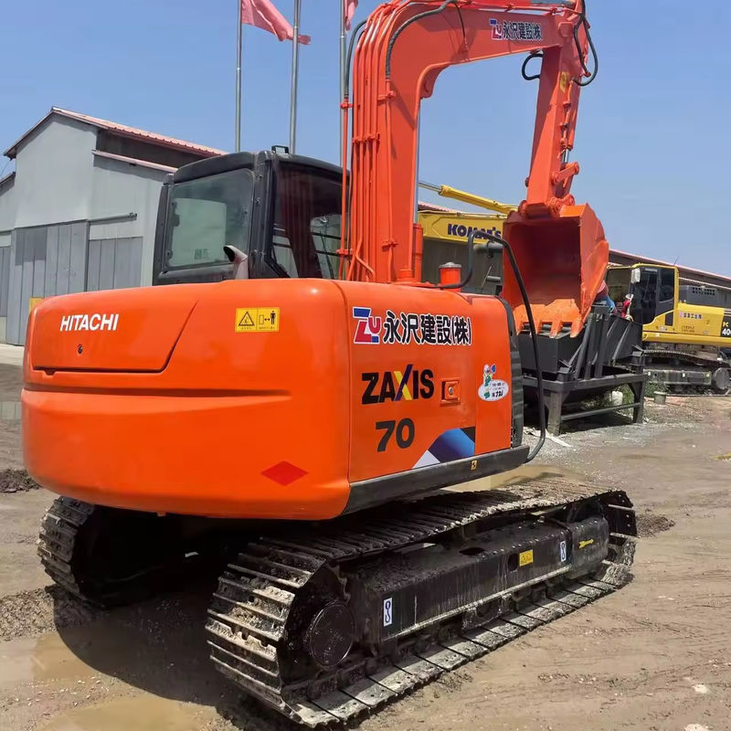 Mini Hitachi kazıcı inşaat yılı 2006 satılık Zx70 sürünen kullanılmış kazıcı