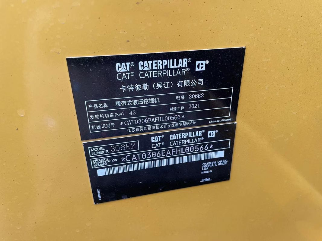 Kullanılmış mini kazıcı CAT306E kazıcı kullanılan makineler 6ton kedi kazıcı kullanılan Çin mini kazıcı