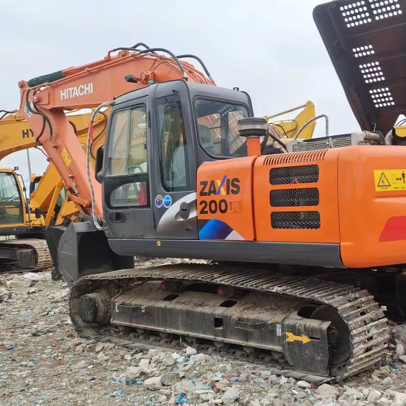 Eski Japon Hitachi Ex200 İyi Durumda Çalışan Kazı makinesi inşaat makineleri iyi durumda satılıyor