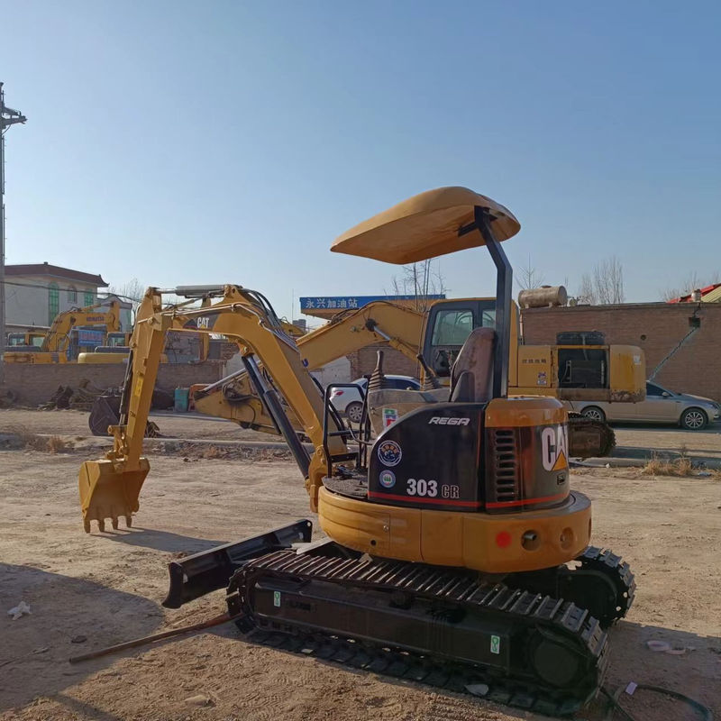 Kullanılmış mini ekskavatör CAT303 araba kullanmadan kabin el toprak kazıcı Çin mini kazıcı