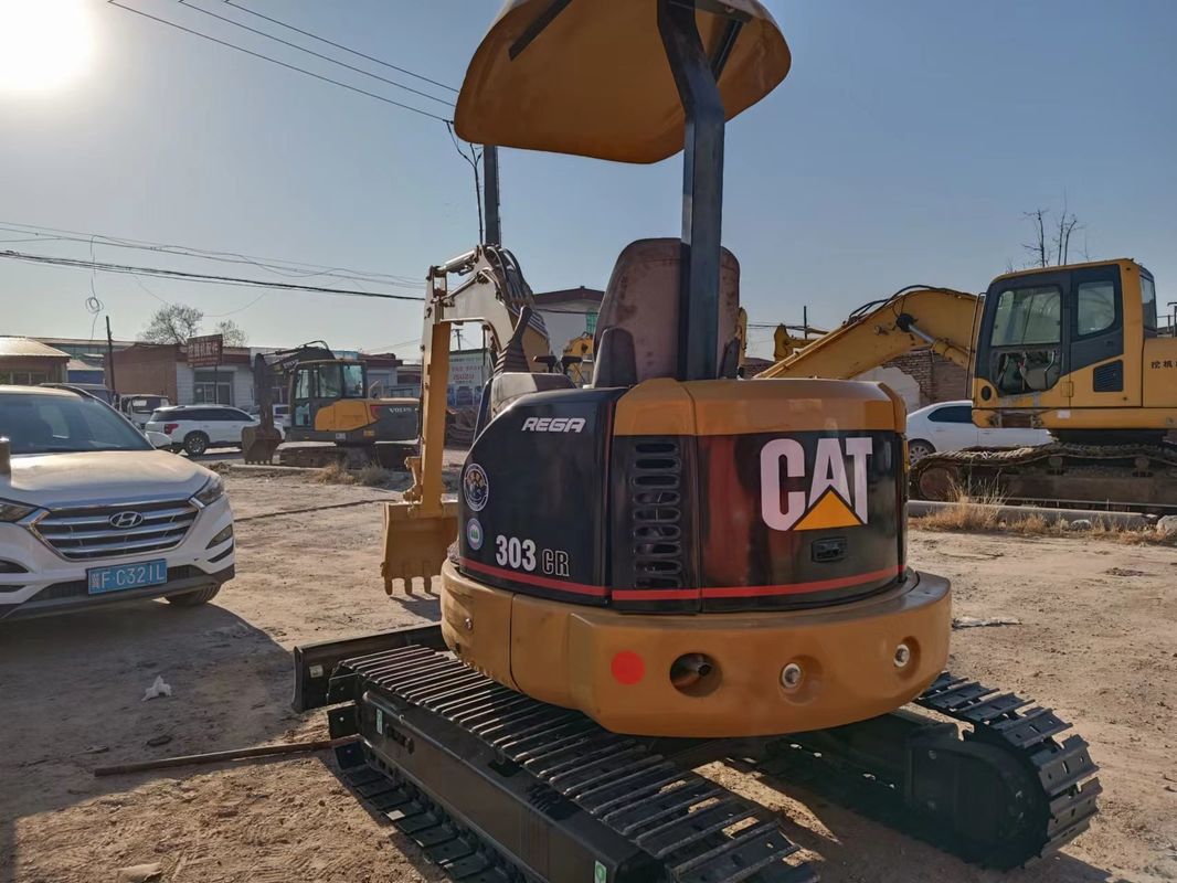 Kullanılmış mini ekskavatör CAT303 araba kullanmadan kabin el toprak kazıcı Çin mini kazıcı