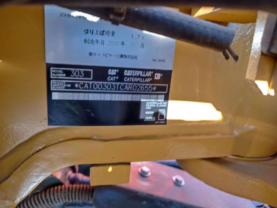 Kullanılmış mini ekskavatör CAT303 araba kullanmadan kabin el toprak kazıcı Çin mini kazıcı