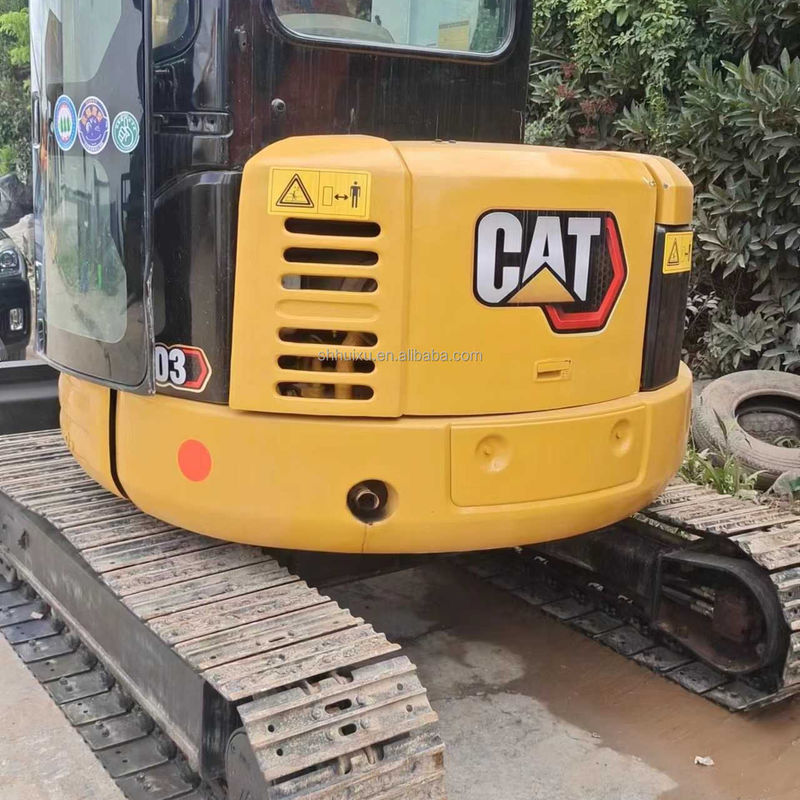 Kullanılmış mini kazık makinesi CAT303 sürücü kabinli el toprak kazıcı Çin mini kazıcı