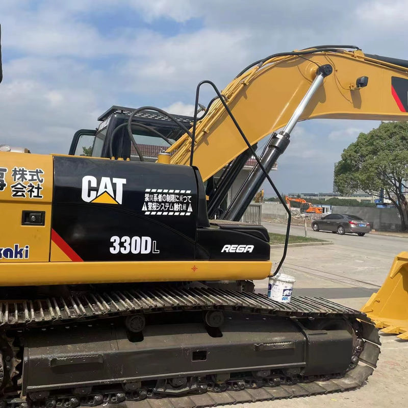 Büyük sürünen kazıcı CAT 330D ikinci el kazıcı kullanılmış ağır makine 30 ton hidrolik sürünen backhoe büyük kazıcı