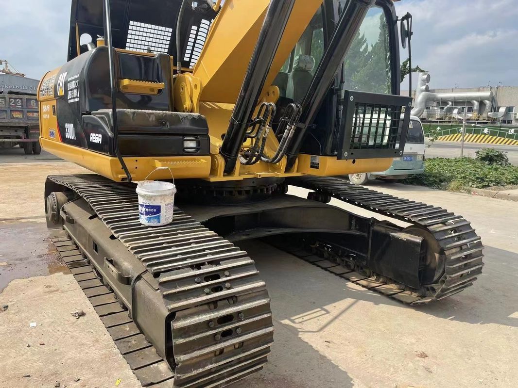 Büyük sürünen kazıcı CAT 330D ikinci el kazıcı kullanılmış ağır makine 30 ton hidrolik sürünen backhoe büyük kazıcı