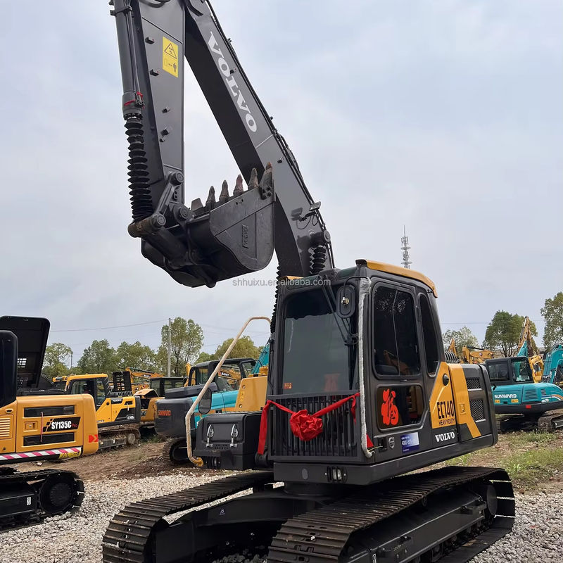 Kullanılmış kazıcı Volvo 140 kazma makinesi ikinci el 14000KG 0.19m3 kova kapasitesi