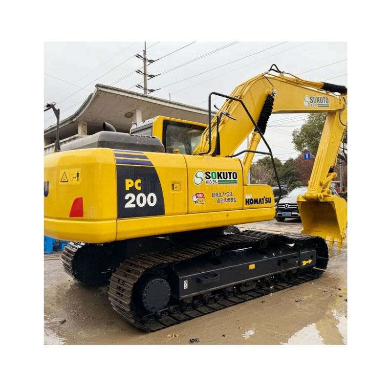 Japonya eski kazık makinesi komatsu pc200 kazık makinesi eski kazık makinesi pc220 japon orijinal inşaat ekipmanları