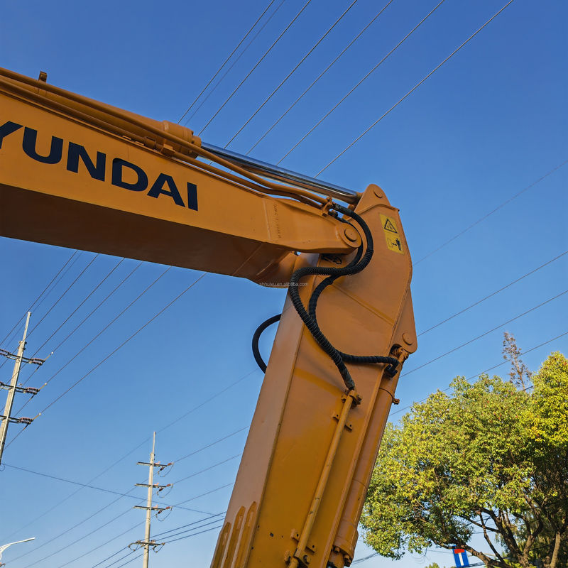 2.1m3 kova kapasitesi kullanılmış tekerlekli kazık makinesi ikinci el Hyundai 210 7 kazık makinesi