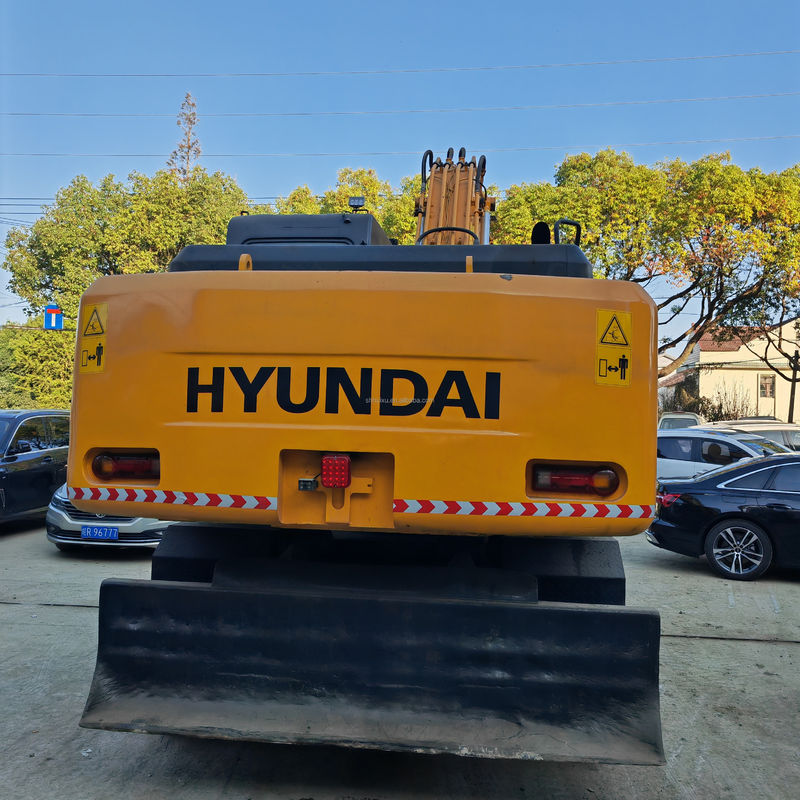 2.1m3 kova kapasitesi kullanılmış tekerlekli kazık makinesi ikinci el Hyundai 210 7 kazık makinesi