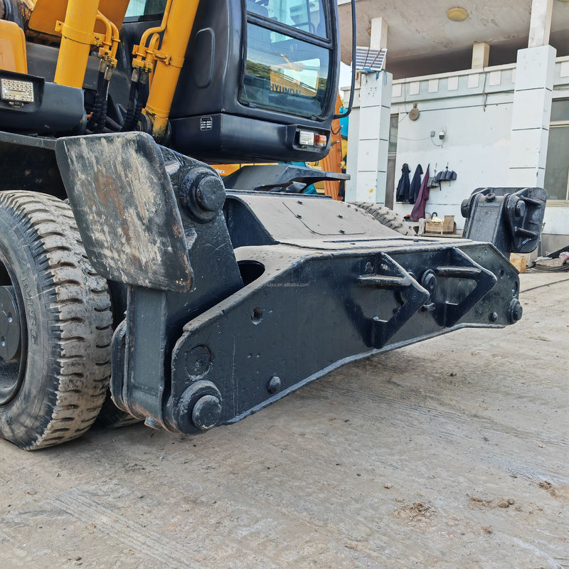 2.1m3 kova kapasitesi kullanılmış tekerlekli kazık makinesi ikinci el Hyundai 210 7 kazık makinesi