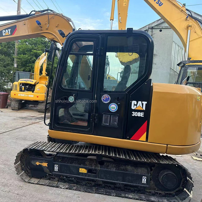 Kullanılmış CAT 308E 307E 306E 305E kazık makinesi, Cat 306 E 306D 307D 308 kesiciler hattı,dozerli mini kazık makinesi CAT 306E2