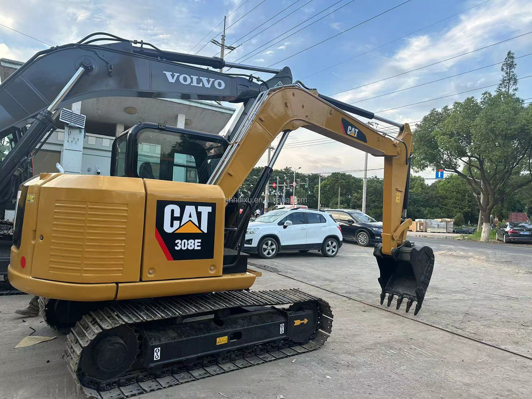 Kullanılmış CAT 308E 307E 306E 305E kazık makinesi, Cat 306 E 306D 307D 308 kesiciler hattı,dozerli mini kazık makinesi CAT 306E2