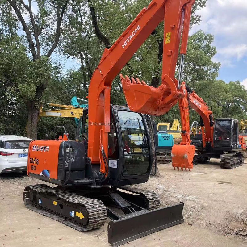 Kullanılmış Hitachi ZX60 kazıcı küçük kazıcı Çin ihracat makinesi Hitachi ZX60 kazıcı mini kazıcı satış için iyi fiyat