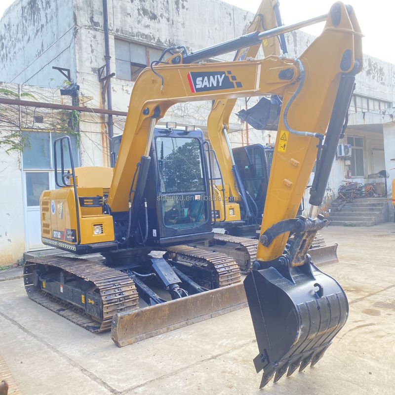 Çin Orijinal Kullanılmış Sany Ekskavatörü 75c SY75C-10 SY75C-8 SY75C-9 Mini Ekskavatörü 8 Ton