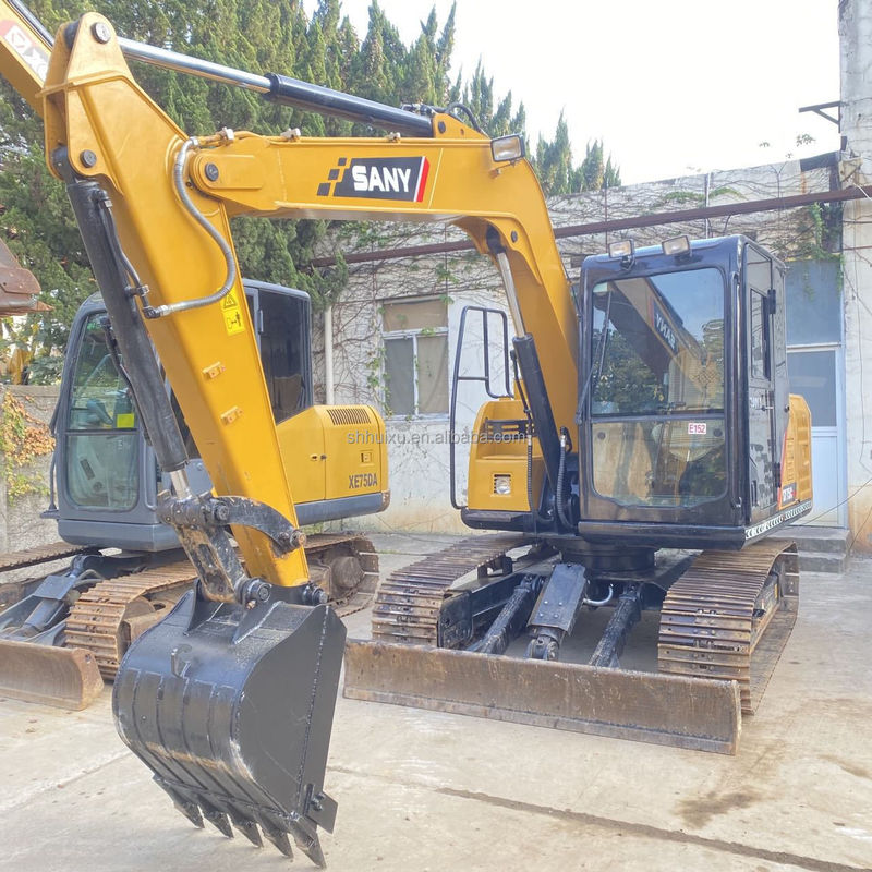 Çin Orijinal Kullanılmış Sany Ekskavatörü 75c SY75C-10 SY75C-8 SY75C-9 Mini Ekskavatörü 8 Ton