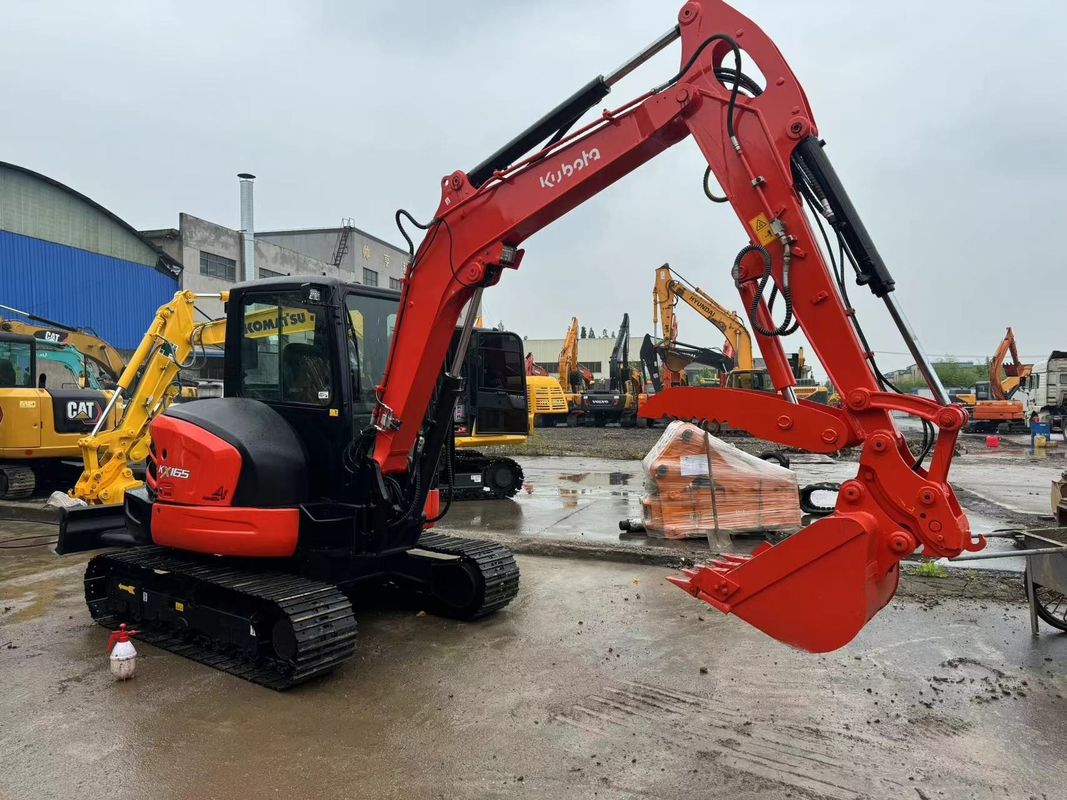 Düşük Fiyatlı kullanılmış kazık makinesi 6.5 ton Hidrolik KUBOTA KX165 kazık makinesi ikinci el KUBOTA165 kazık makineleri orijinal Japonya satış için