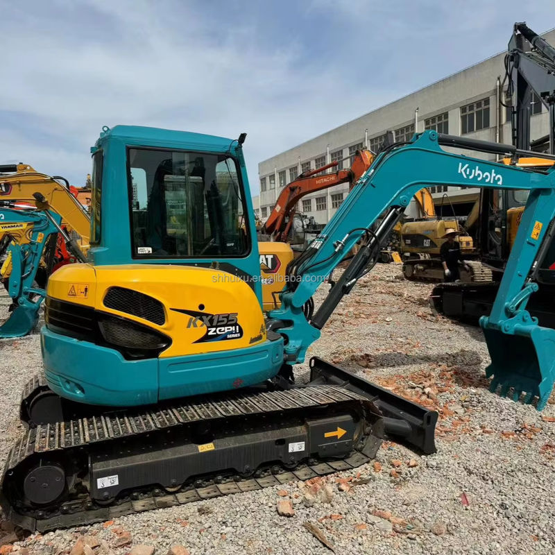 5.5 Ton Mini Kullanılmış Ekskavator Kubota Kx155 Orijinal Japonya Crawler Digger