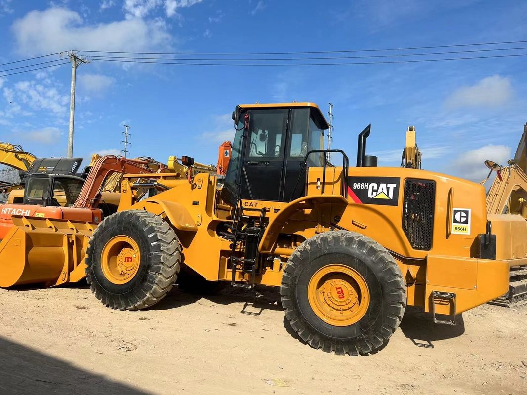 6 tonluk kullanılmış yükleyici CAT966H kullanılmış tırtıl 966 tekerlekli yükleyici kullanılmış kazı traktörü