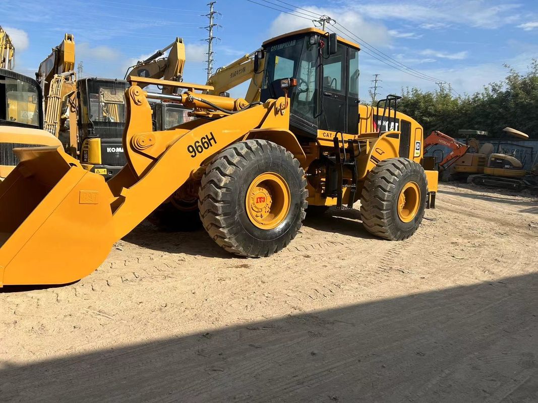 6 tonluk kullanılmış yükleyici CAT966H kullanılmış tırtıl 966 tekerlekli yükleyici kullanılmış kazı traktörü