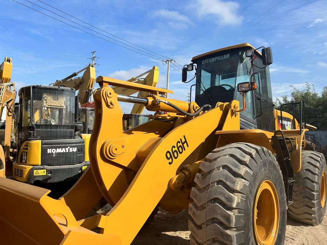 6 tonluk kullanılmış yükleyici CAT966H kullanılmış tırtıl 966 tekerlekli yükleyici kullanılmış kazı traktörü