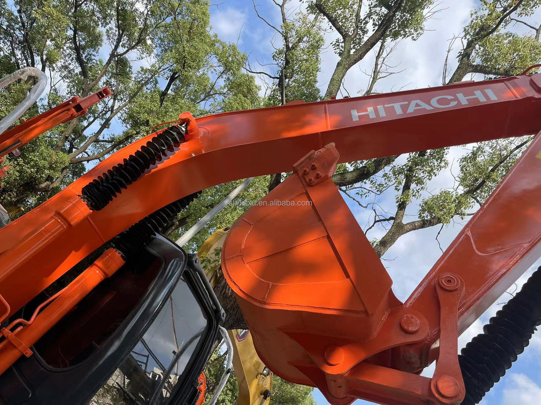 12000kg Zx120 Kullanılmış Hitachi Kazı makinesi İkinci El Orijinal Boya ile 0.51m3