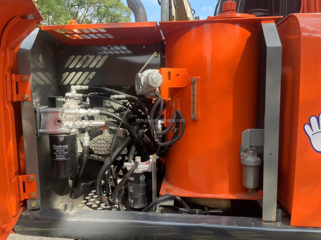 12000kg Zx120 Kullanılmış Hitachi Kazı makinesi İkinci El Orijinal Boya ile 0.51m3
