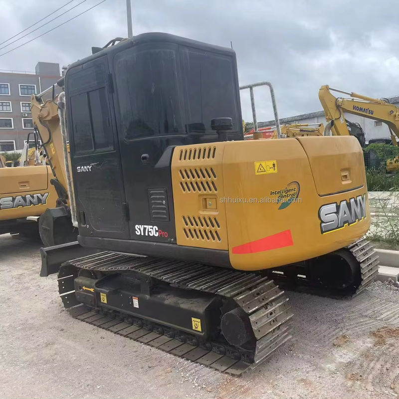 7.5 Ton Kullanılmış Sany Excavator İkinci El Sany Crawler Excavator Sany75