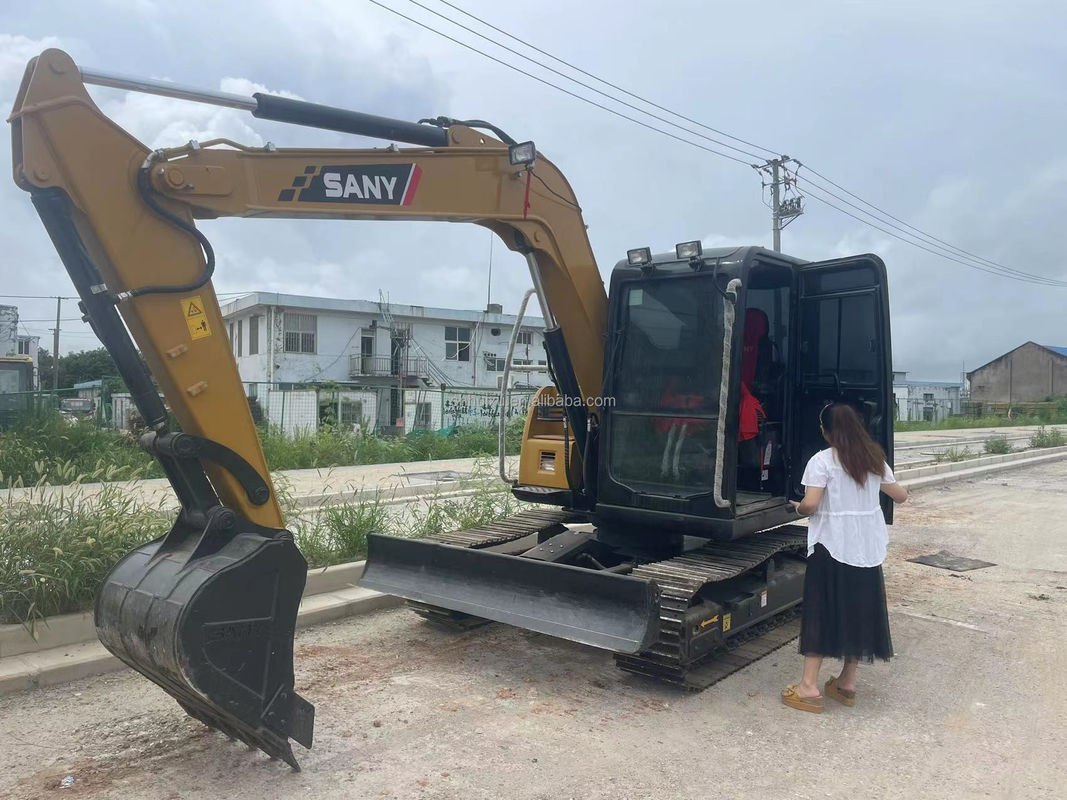 7.5 Ton Kullanılmış Sany Excavator İkinci El Sany Crawler Excavator Sany75