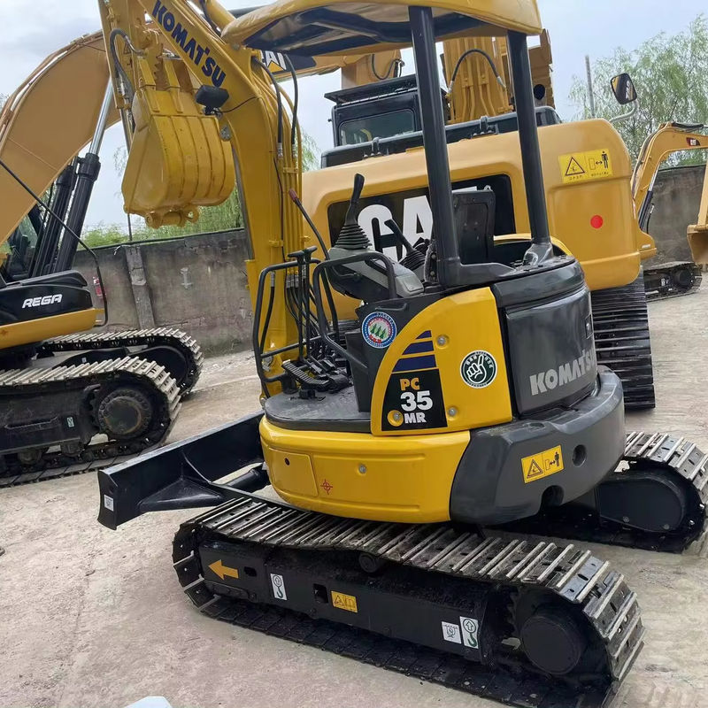 Kullanılmış Komatsu PC35MR mini ekskavatör inşaat makinesi mini sürünen ekskavatör kullanılmış komatsupc35 sıcak satış