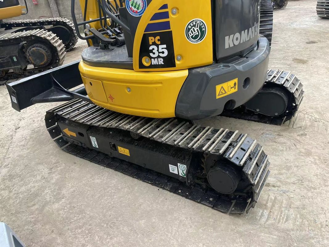 Kullanılmış Komatsu PC35MR mini ekskavatör inşaat makinesi mini sürünen ekskavatör kullanılmış komatsupc35 sıcak satış