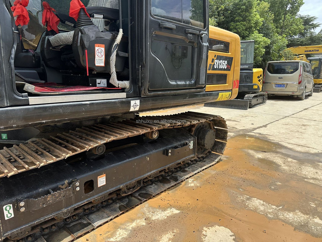 Yüksek Kazma Gücü Orijinal Motor Sarı Renk Kullanılan Sany 135 13 Ton