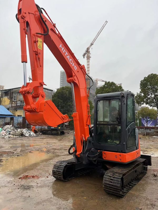 5500kg Kullanılmış Mini Ekskavatör Hitachi Zx50u İkinci El Ekskavatör Orijinal Renk