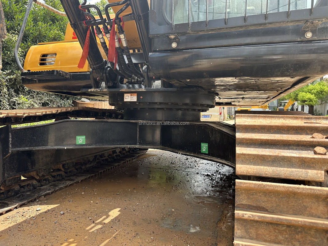Çin yapımı kazıcı kullanılmış Sany kazıcı 135 Sarı 0.7m3 kova kapasitesi 13 ton