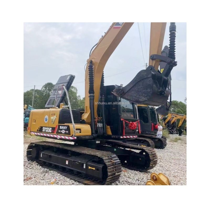 13 ton kullanılmış kazıcı Sany 135 ikinci el kazıcı 1.4m3 kova kapasitesi