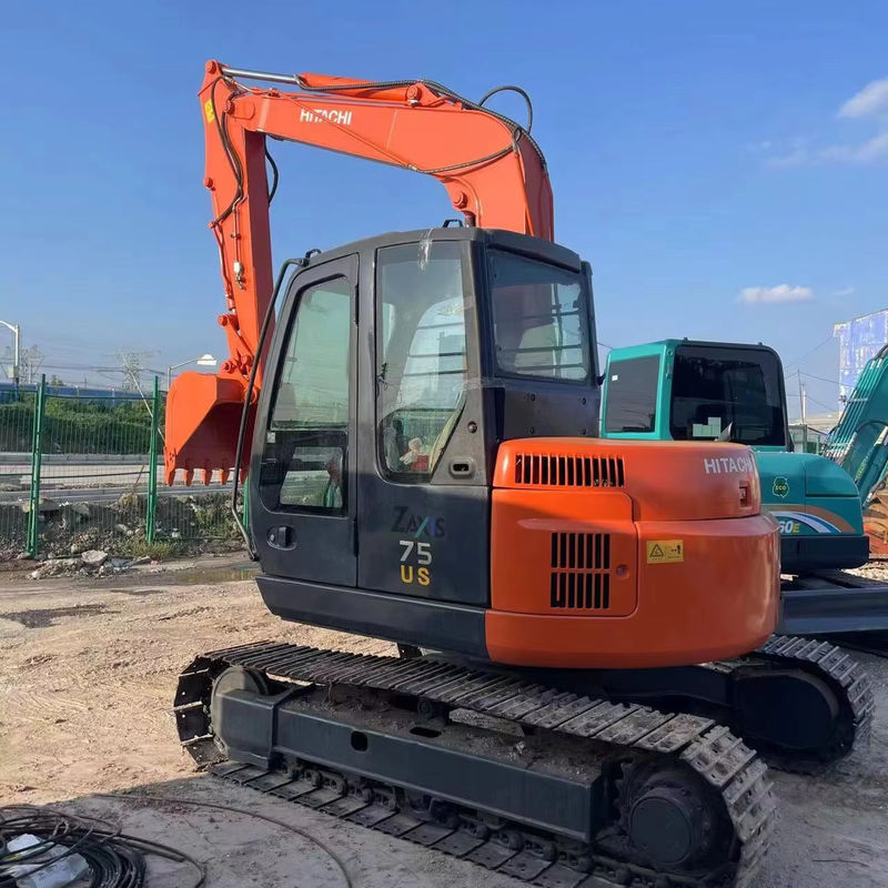 7.1 Ton Kullanılmış Orijinal Hitachi Zx70 Zx75 Mini Ekskavatörü 0.33m3