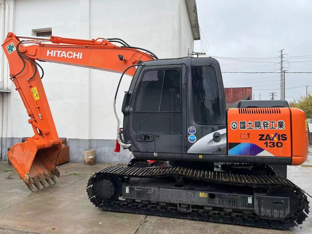 12.5 ton orijinal kullanılmış Hitachi Excavator Zx130 kullanılmış hidrolik sürünen kazıcı