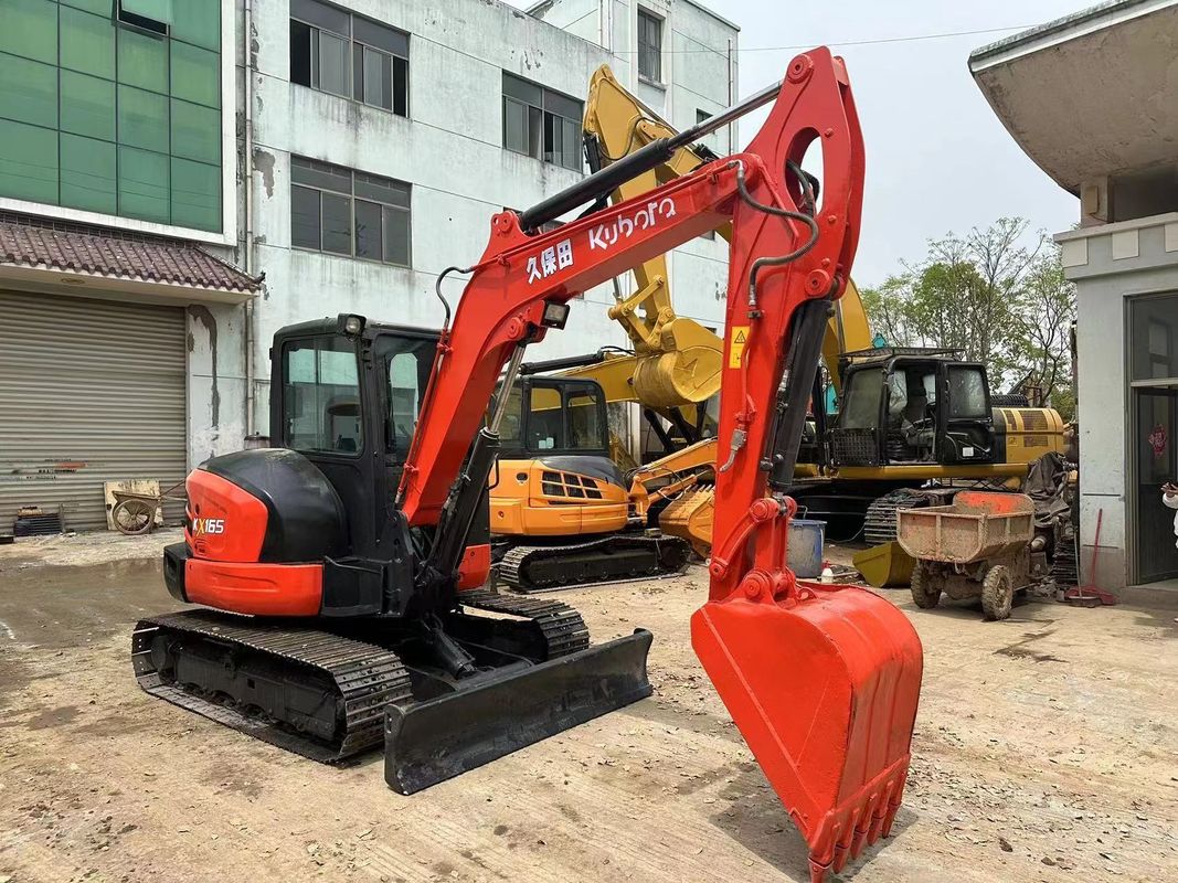 Mini KUBOTA KX165 İkinci el kazıcı sürünme tipi hareketli