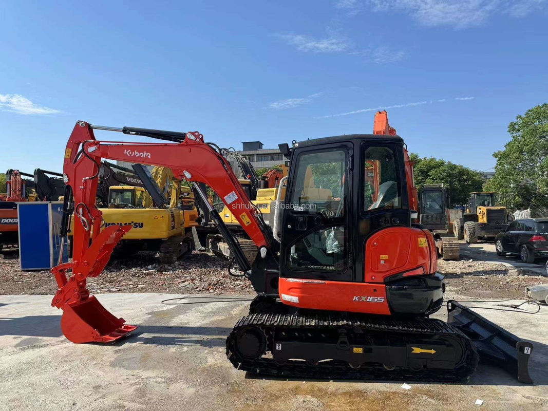 Mini KUBOTA KX165 İkinci el kazıcı sürünme tipi hareketli