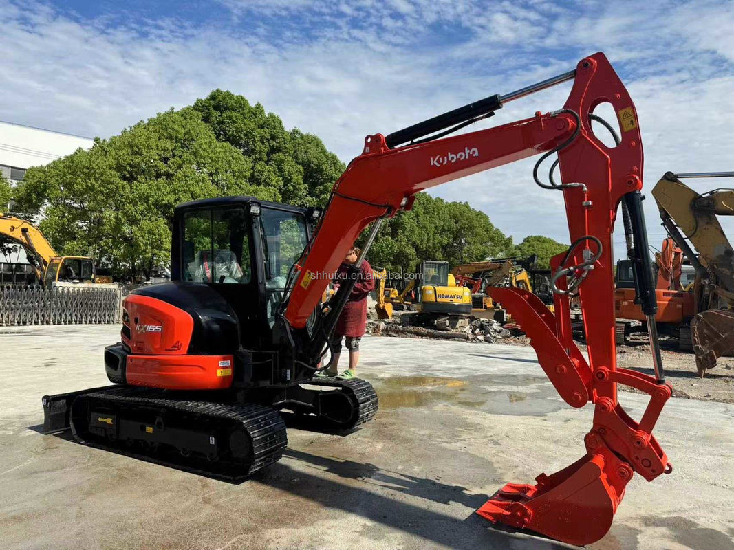 Mini KUBOTA KX165 İkinci el kazıcı sürünme tipi hareketli