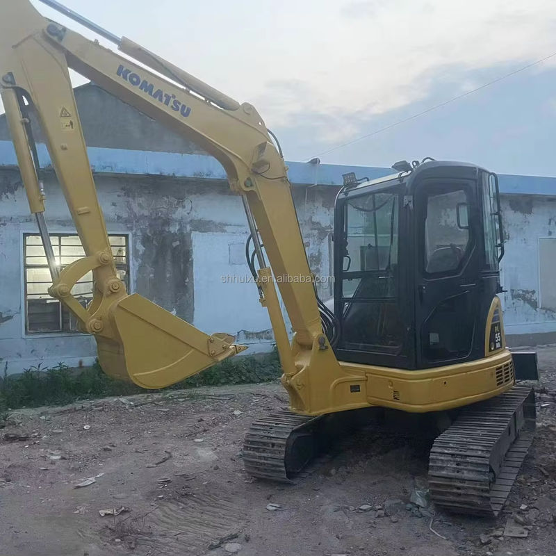 100%Japonya kullanılmış makineli kazıcılar Komatsu PC55 düşük fiyatlı ikinci el kazıcı Komatsu pc55 satışta