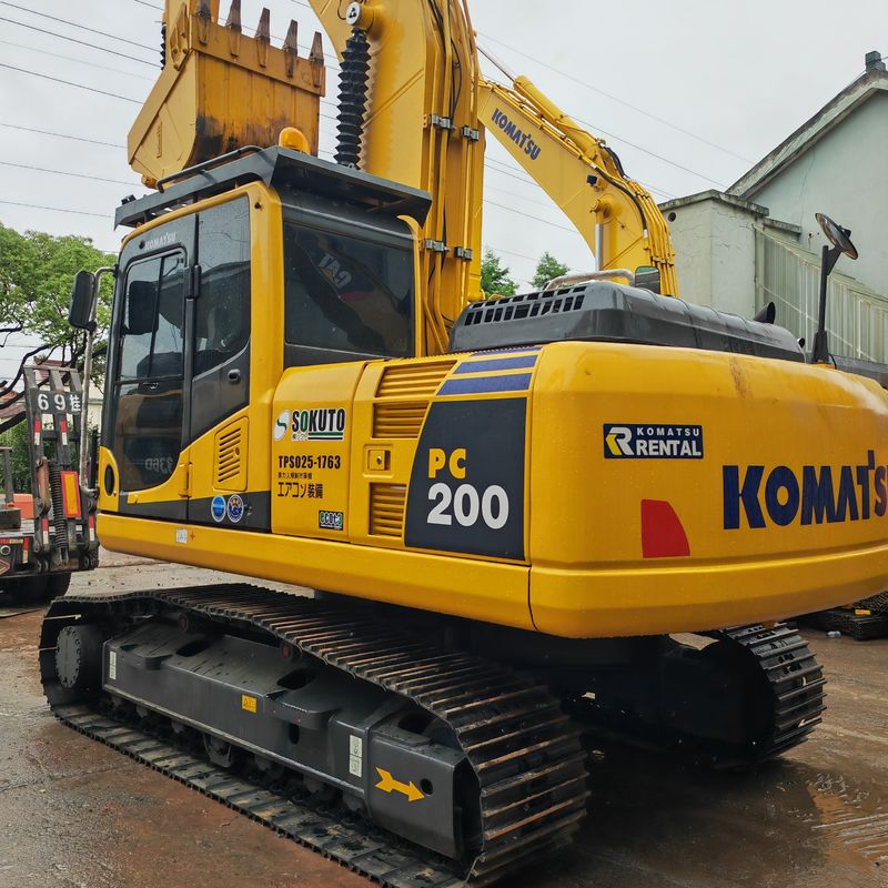 Yeni % 90 kullanılmış sürünen kazıcı Komatsu pc200-8 fabrika fiyatı stokta en kaliteli ikinci el inşaat makineleri