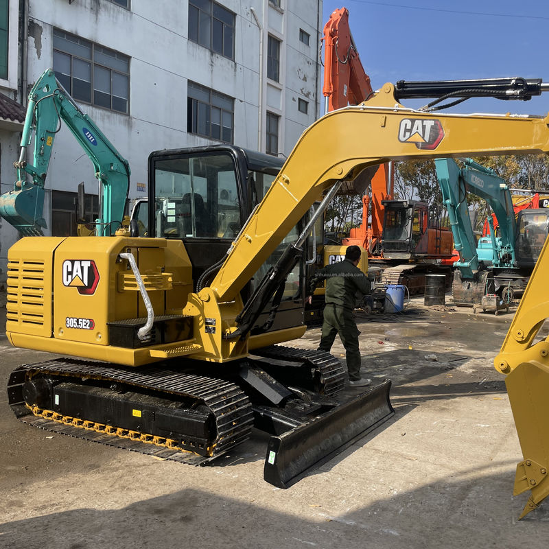 Süper Deneyim Kullanılmış CAT 305.5 ekskavatör CAT 305.5E2 mini ekskavatör Satış için düşük fiyat