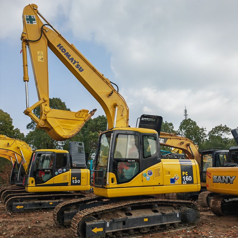 Kullanılmış sürünen kazıcı Komatsu pc160 inşaat madenciliği için en iyi satış fiyatı stokta CE/EPA sertifikası ile