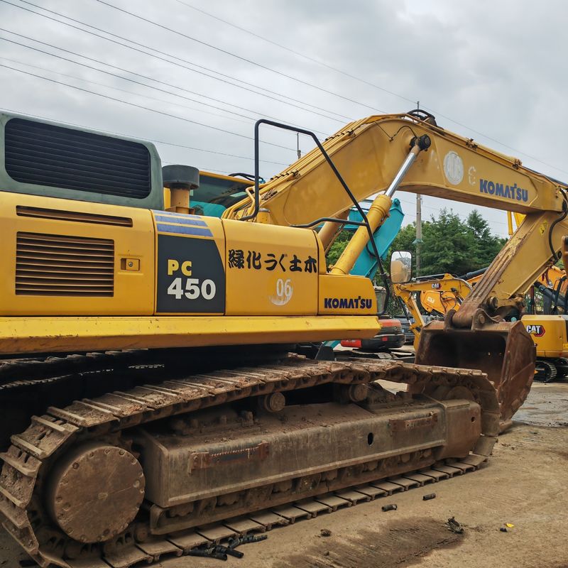 Kullanılmış Crawler Backhoe Mining Excavator Komatsu pc450 orijinal devlet makineleri Komatsu 45T satılık stokta kullanılan kazıcı