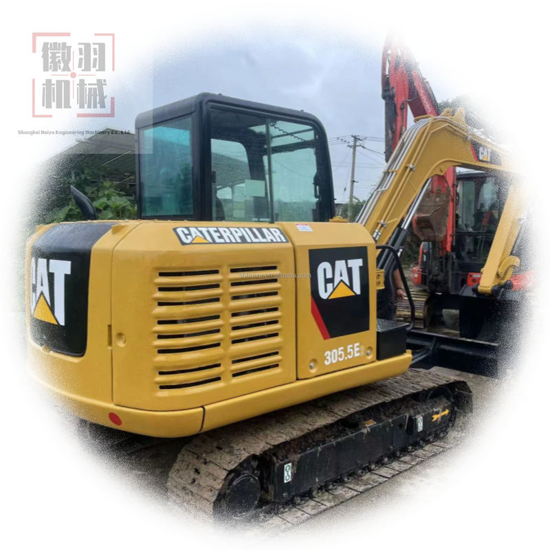 Yeni model Kullanılmış CAT 305.5 ekskavatörü CAT 305.5E2 mini ekskavatörü Satılık