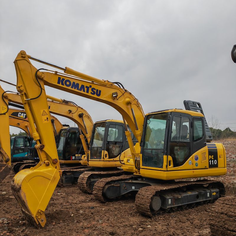 orijinal renk kullanılmış Komatsu pc110/Hidrolik Crawler kazıcı satılık kullanılmış komatsu pc110