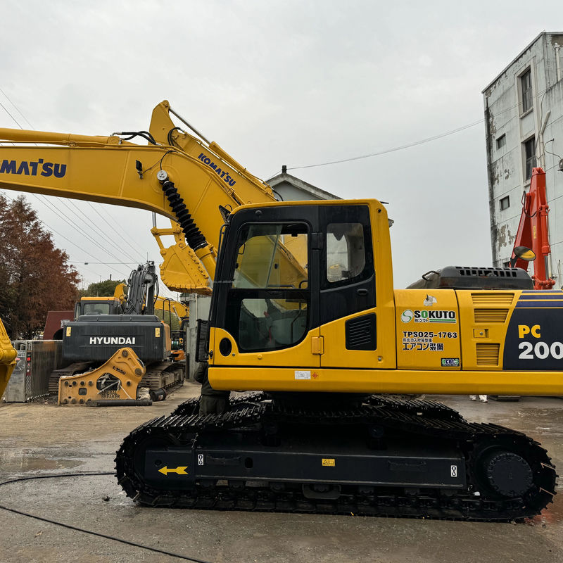 20 ton orijinal renk kullanılmış Komatsu kazık makinesi Pc200 İnşaat kazık makinesi