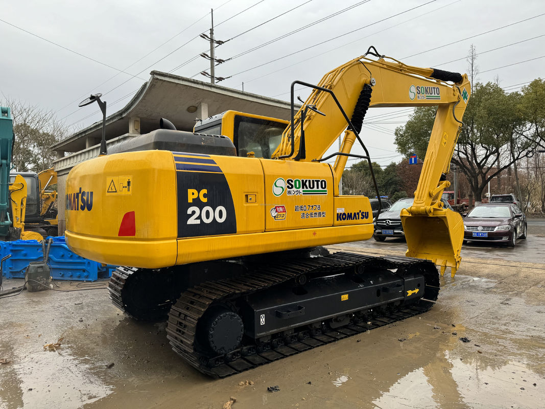 20 ton orijinal renk kullanılmış Komatsu kazık makinesi Pc200 İnşaat kazık makinesi